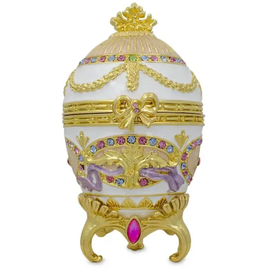1903 Bonbonniere Royal Imperial Metal Easter Egg {1}