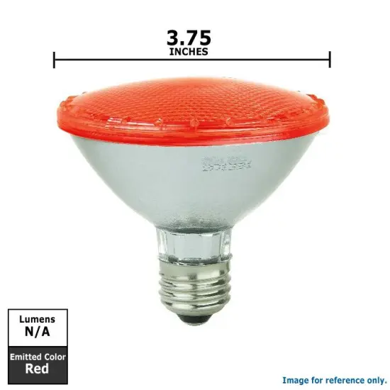 SUNLITE 5w PAR30 92LED Non-Dimmable E26 Medium Base Red Bulb {2}