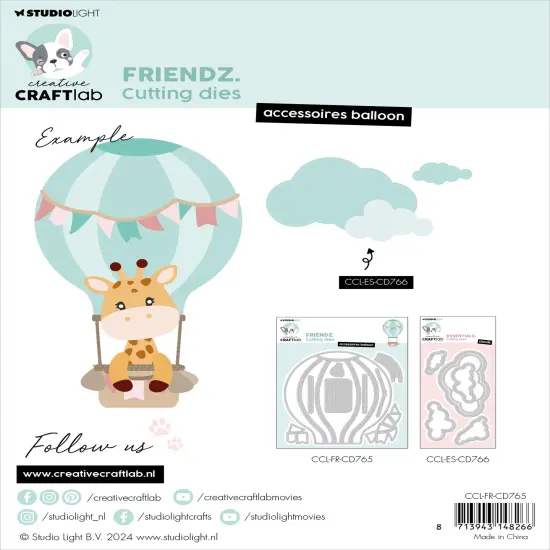 Studio Light Friendz Cutting Die-Nr. 765, Accessories Balloon {3}