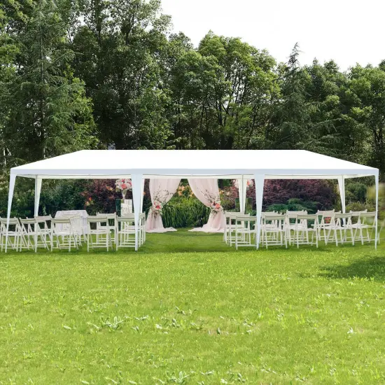 Costway 10'x30' Party Wedding Tent Event Canopies Heavy Duty Pavilion 5 Sidewall 44lbs {4}
