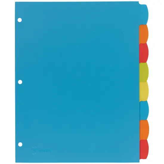 Avery Big Tab Write & Erase Durable Plastic Dividers, 8-Tab Set, Multicolor Brights, 3 Sets (21210) {6}