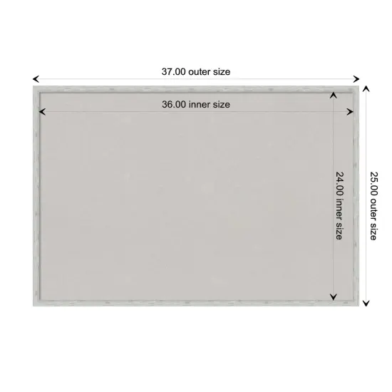 Imprint Wood Framed Corkboard, Grey Cork Imprint Silver {3}