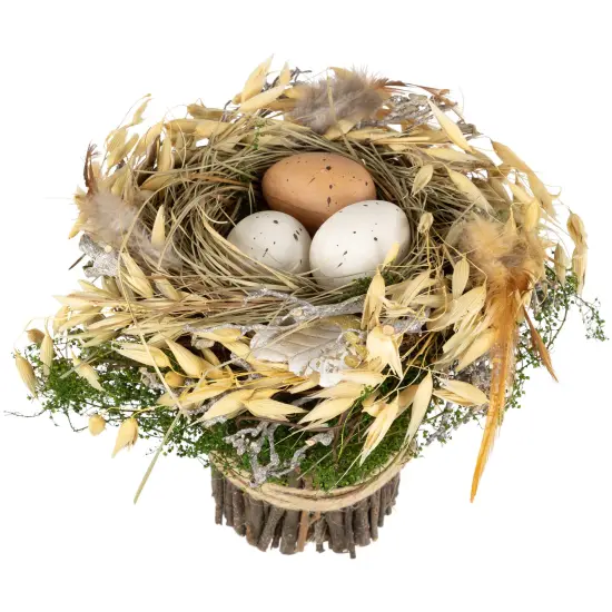 Northlight Bird's Nest with Eggs Easter Bundle Decoration - 6.5" Brown {4}