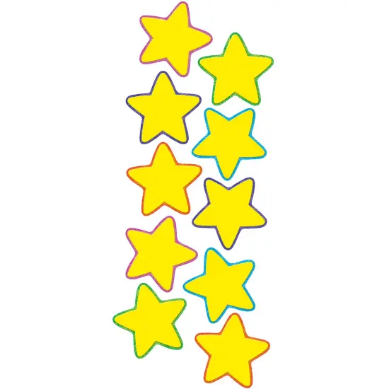 Yellow Stars Accents, 30 Per Pack, 3 Packs {2}