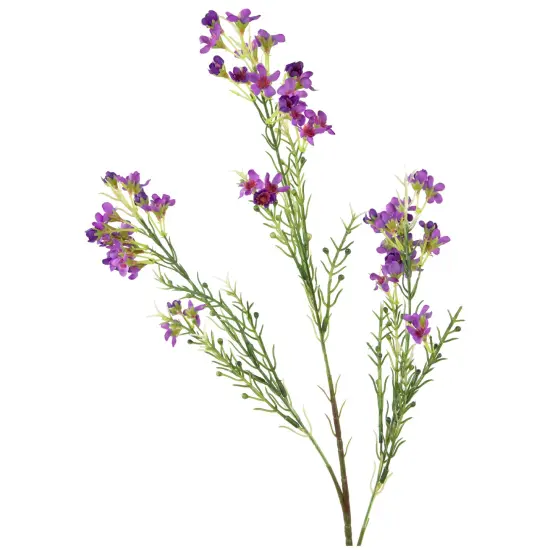 Allstate 27" Purple Waxflower Artificial Silk Floral Spray {5}