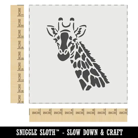 Giraffe Face Wall Cookie DIY Craft Reusable Stencil {1}
