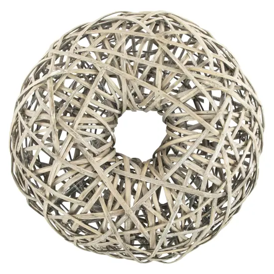 Allstate Woven Willow Artificial Wreath - 19" - Gray {1}