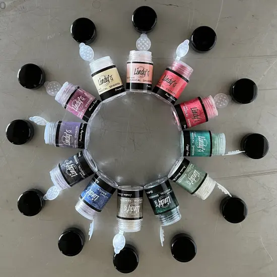 Lindy's Stamp Gang Magical Shaker 2.0 Set 12/Pkg-Tea & Crumpets {2}