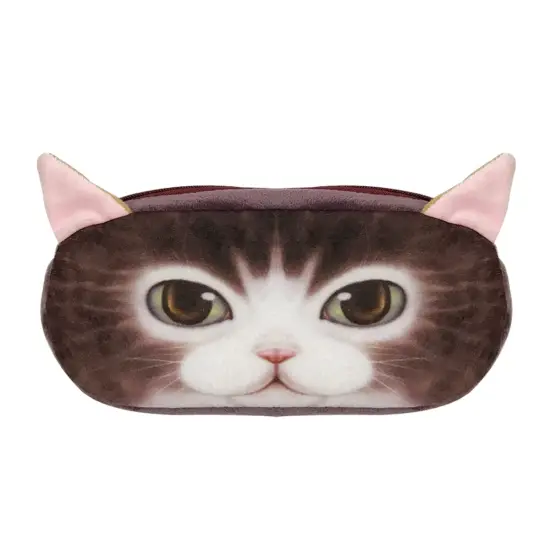 Wrapables Dog Face Zippered Pencil Case (Set of 2) Minx Snowball {5}