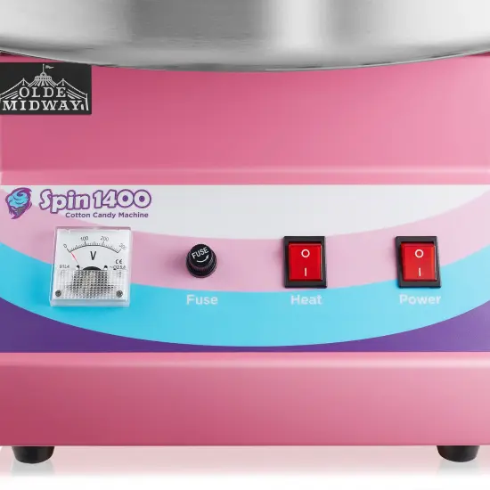 Olde Midway Cotton Candy Machine, SPIN-1400 Electric Candy Floss Maker, Commercial-Grade {4}