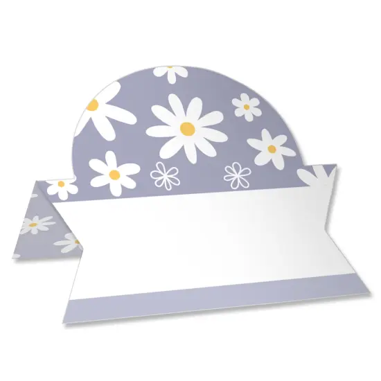 Big Dot of Happiness Purple Daisy Flowers - Floral Party Tent Buffet Card - Table Setting Name Place Cards - Set of 24 {1}