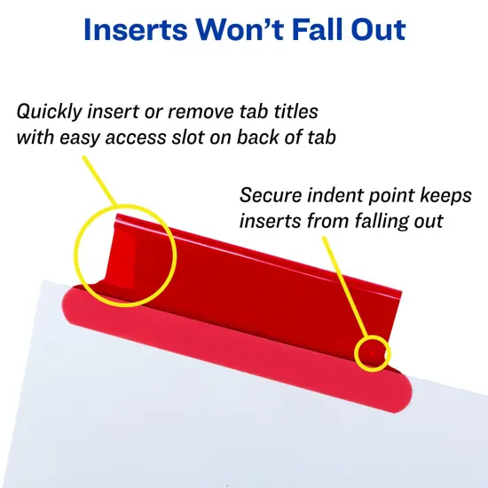 Avery Big Tab Insertable Extra Wide Dividers for 3 Ring Binders, 8-Tab Sets, Multicolor Tabs, 4 Sets (21939) {3}