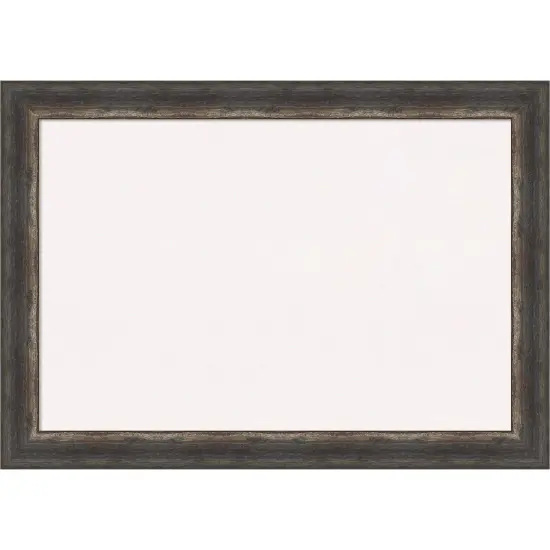 Bark Rustic Framed Corkboard, White Cork Grey {7}