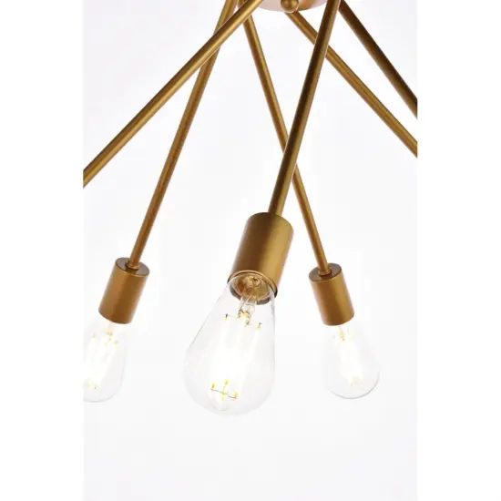Lucca 23 inch pendant in brass {4}