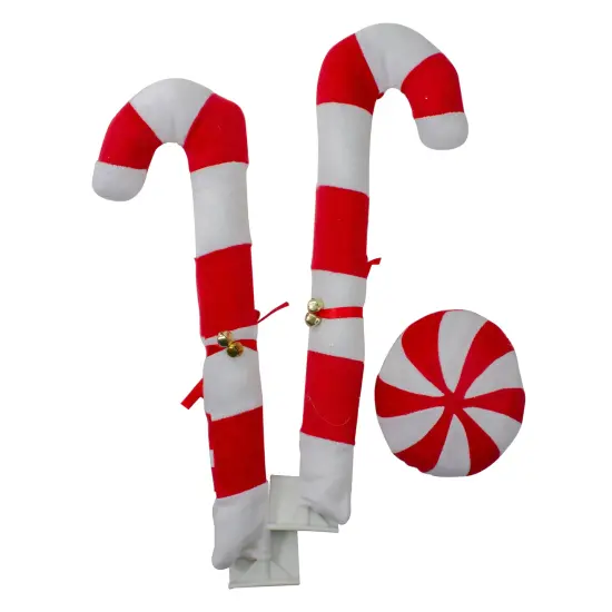Mystic Candy Cane Car Decorating Christmas Kit - Universal Size - 19" - White and Red {3}