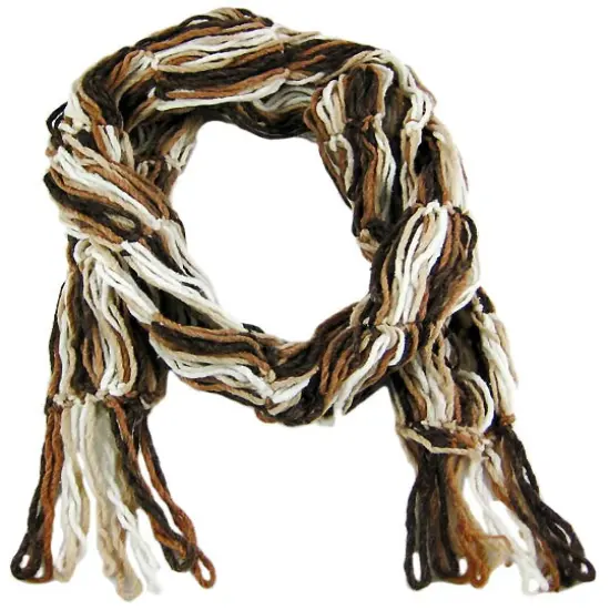 EarthRagz Multicolor Recycled Yarn Knit Scarf {4}