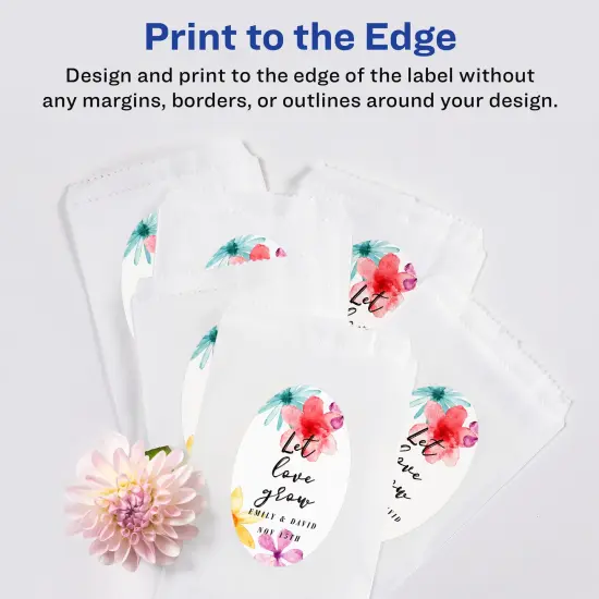 Avery Matte White Oval Labels, 2" x 3-1/3" {3}