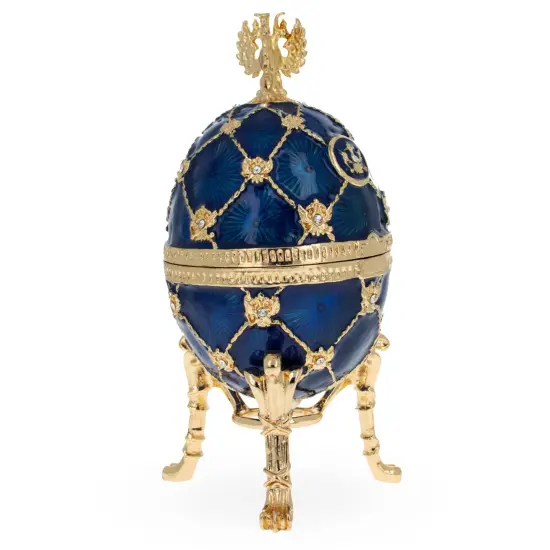 Coat of Arms Blue Royal Inspired Easter Egg {4}