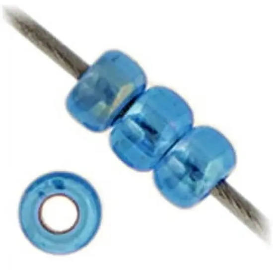 Miyuki 250g Silverlined Round Rocailles Seed Beads, 11/0 Sapphire AB #1019 {2}