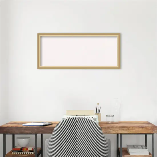 Florence Framed Corkboard, White Cork Gold {5}