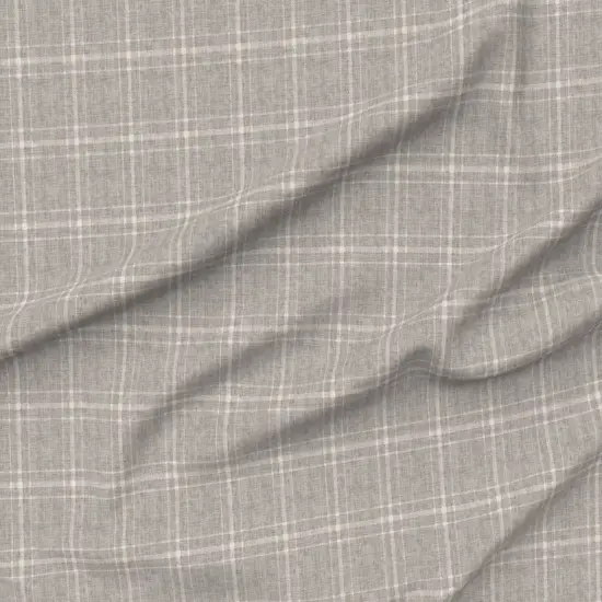 Various Fabrics by the Yard or Fat Quarter Grey Tartan Farmhouse Academia Plaid Large Neutral Scale Cottagecore Grandmillennial Custom Printed Fabric by Spoonflower {6}