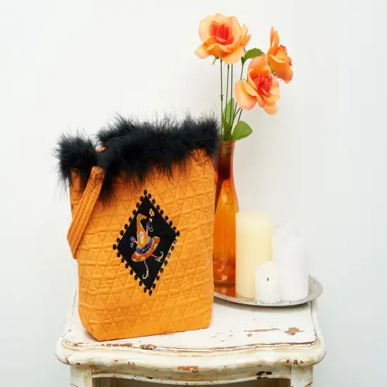 Bootique Halloween Dancing Witch Travel Tote Bag Purse {2}