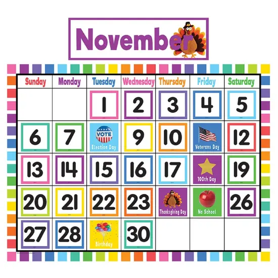 Colorful Calendar Bulletin Board Set {2}