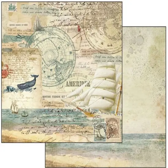 Stamperia Double-Sided Paper Pad 8"X8" 10/Pkg-Around The World {3}