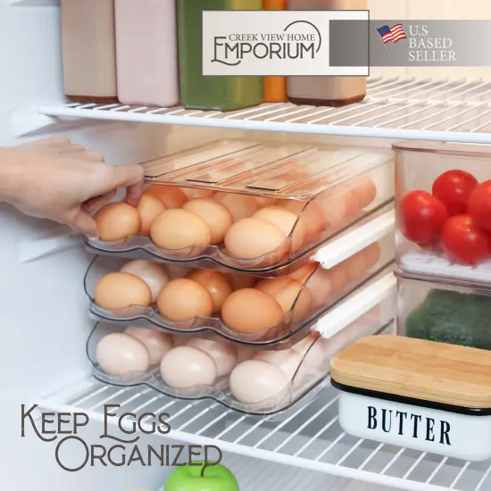 Creekview Home Emporium 3 Tier Stackable 48 Egg Holder for Refrigerator {4}