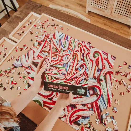 Candy Cane Collage 1000 Piece Jigsaw Puzzle {4}