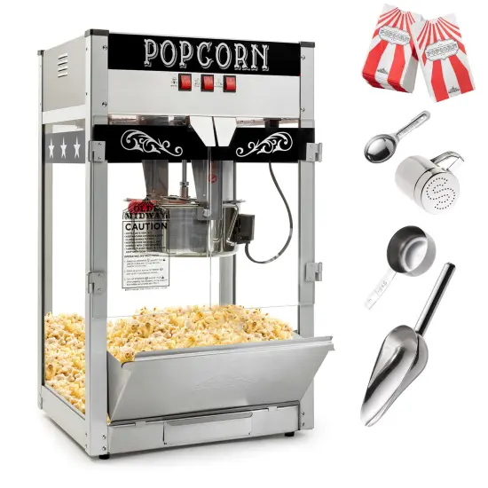 Olde Midway Commercial Popcorn Machine Maker Popper with Large 12-Ounce Kettle {2}
