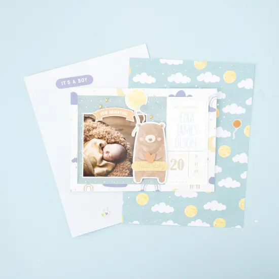 American Crafts Single-Sided Paper Pad 6"X8" 36/Pkg-Hello Little Boy {3}