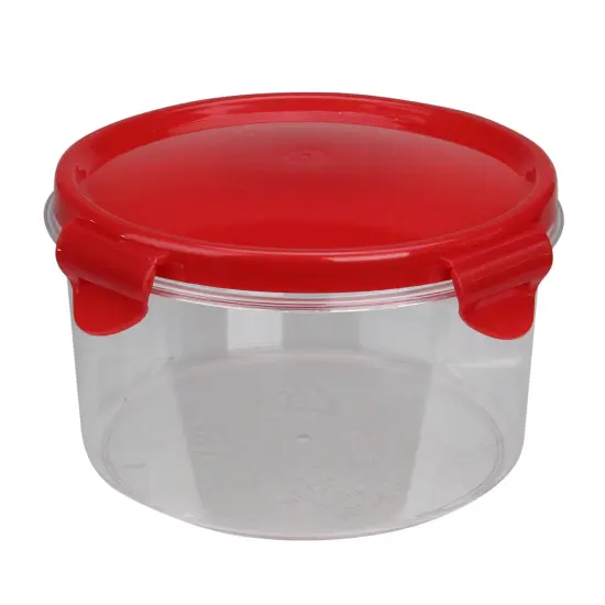 Avon 6" Resealable Sugar Storage Container with Attached Lid Red {1}