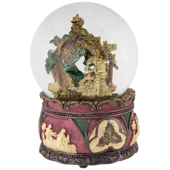 Northlight Holy Family Nativity Scene Christmas Snow Globe - 5.75" Brown {5}