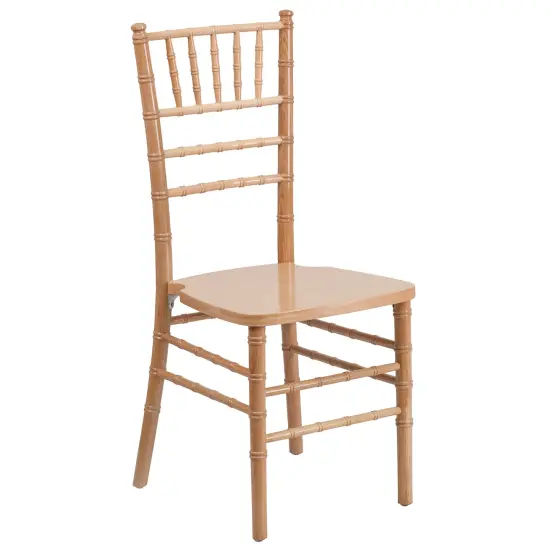 Emma and Oliver Wedding & Event Wood Chiavari Dining Chair Natural {1}
