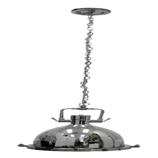 Classic Chrome Finish Pendant Lamp 16 Inch Diameter {3}