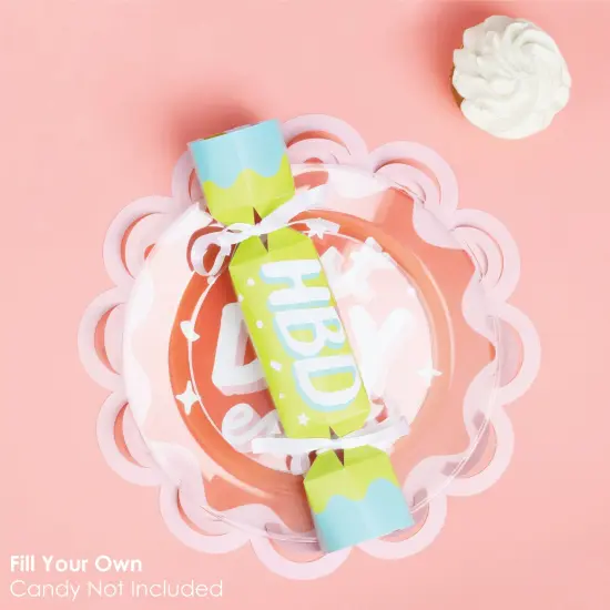 Big Dot of Happiness Party Time - No Snap Happy Birthday Party Table Favors - DIY Cracker Boxes - Set of 12 {4}