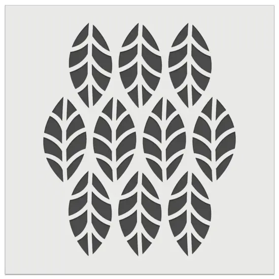 Leaf Pattern Wall Cookie DIY Craft Reusable Stencil {7}