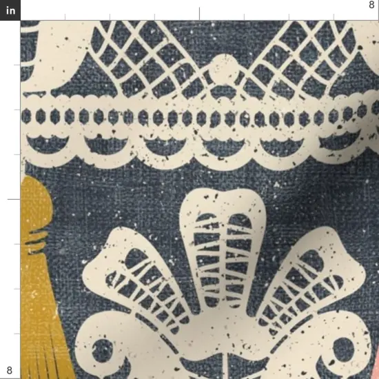 Various Fabrics by the Yard or Fat Quarter Pastel Tassels Lace Stripe Sewing Room Distressed Custom Printed Fabric by Spoonflower {4}