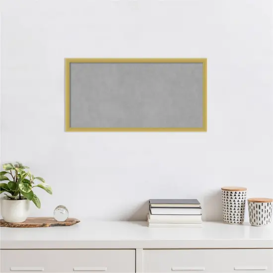 Svelte Wood Framed Magnetic Board Svelte Polished Gold {5}