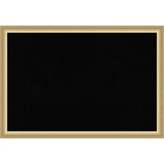 Florence Framed Corkboard, Black Cork Florence Gold {1}
