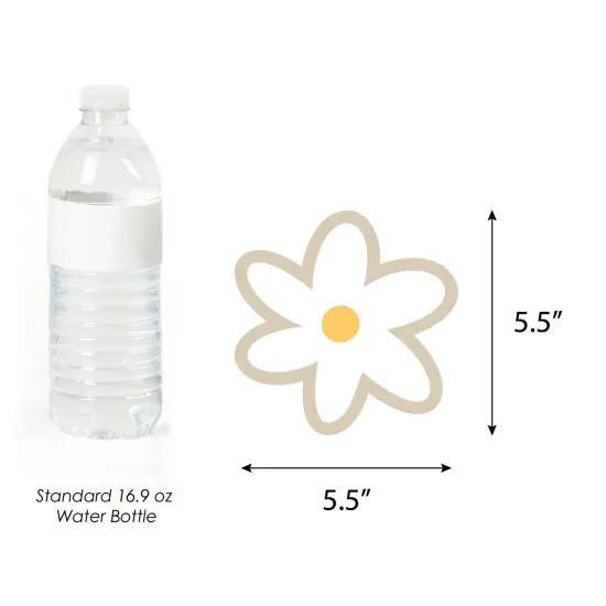 Big Dot of Happiness Tan Daisy Flowers - Decorations DIY Floral Party Essentials - Set of 20 {6}