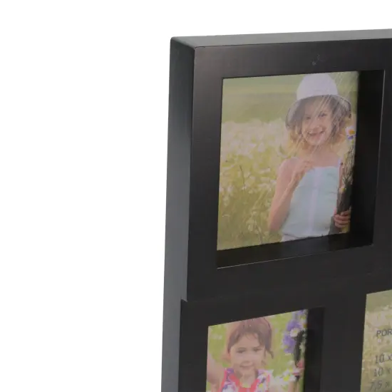 Northlight Multi-Sized Photo Collage Picture Frame - 11.5" - Black {4}
