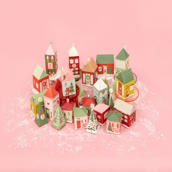 Mittens & Mistletoe Advent Calendar 40/Pkg-Makes 25 Houses {3}