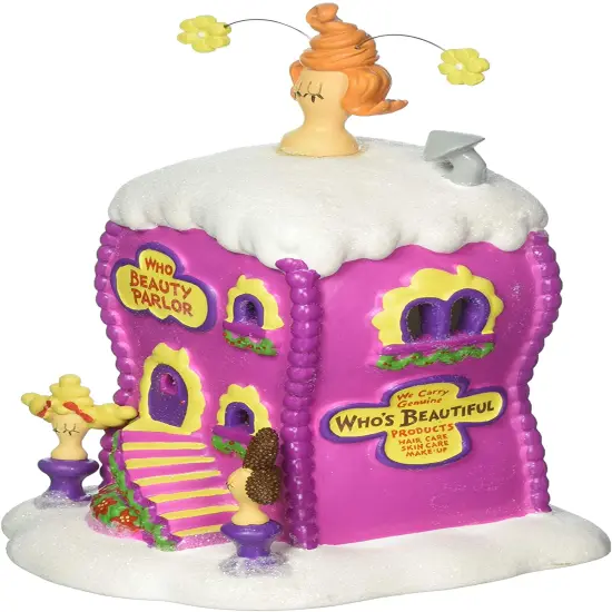 Department 56 Dept 56 Dr Suess The Grinch Who La La Boutique Lighted Christmas Building #4059422 Pink {5}