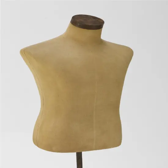 Tripar International 72" Beige and Brown Modern Male Body Form with Cast Iron Pedestal Base {3}