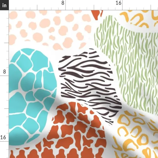 Various Fabrics by the Yard or Fat Quarter Abstract Jungle Animal Nature Zebra Leopard Cow Kitsch Custom Printed Fabric by Spoonflower {2}
