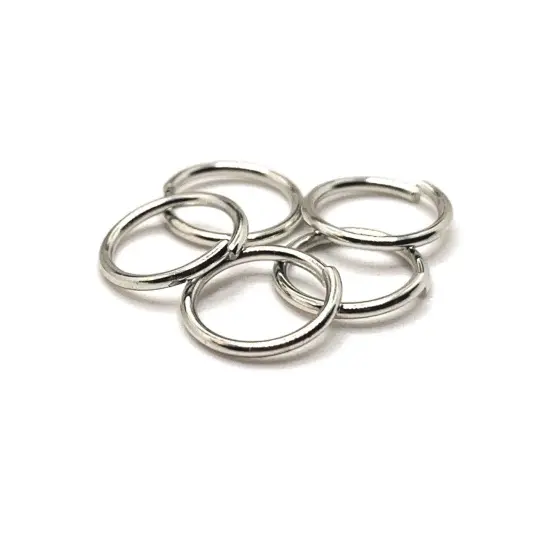 100, 500 or 1,000 Pieces: 10 mm Antique Silver Open Jump Rings, 18g {1}