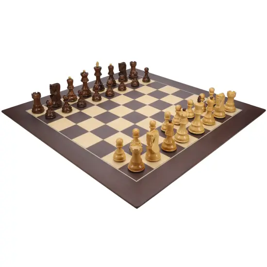 Bobby Fischer Zagreb Chess Set with Wooden Board 21.75 in., 3.74 in. King {3}