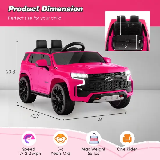 Electric Kids Ride-On Car with Remote Control and Music Player Pink {3}